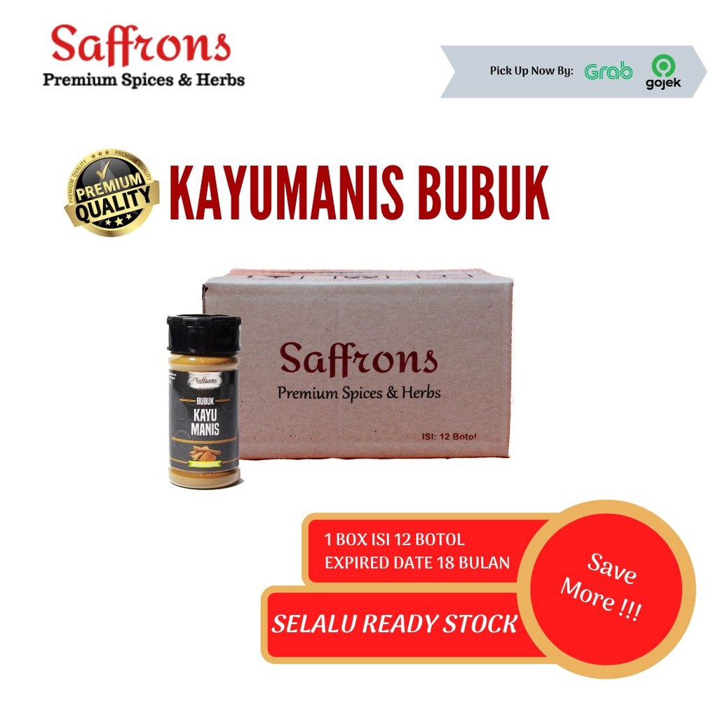 

SAFFRONS - KEMASAN BOX - Kayumanis Bubuk / Cinnamon Powder Premium Organic