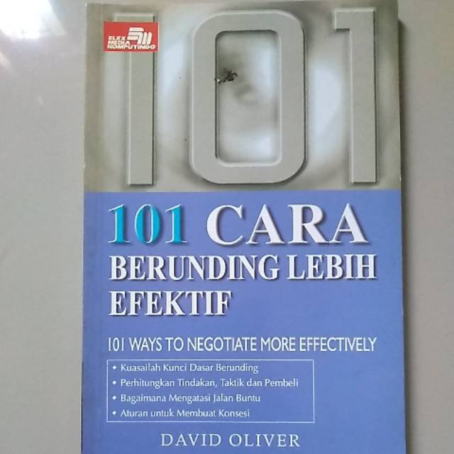 

Buku 101 Cara Berunding Lebih Efektif