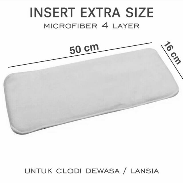 INSERT CLODI LANSIA 4 LAYER BAHAN MICROFIBER