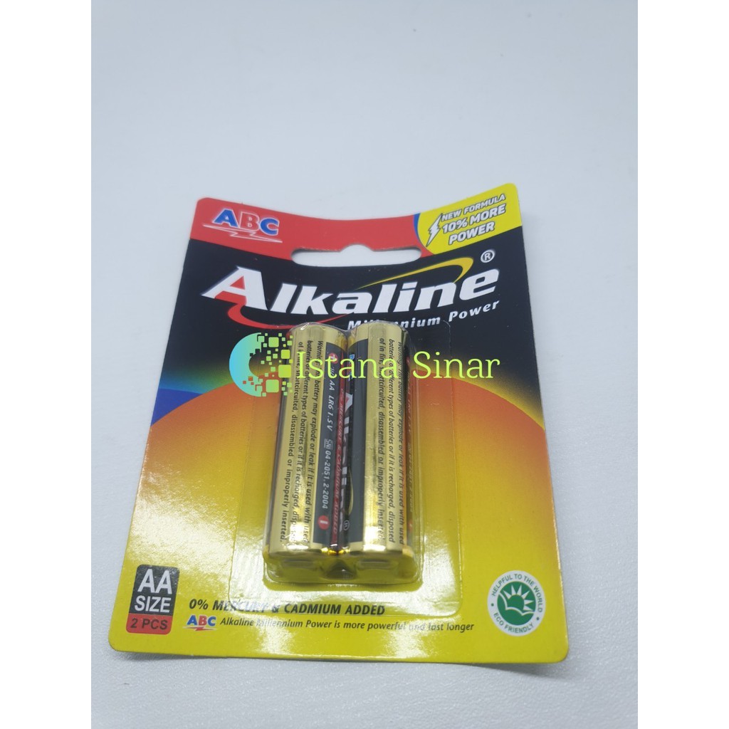 batre ABC alkaline AA isi 2 pcs / A2 / baterai / battery