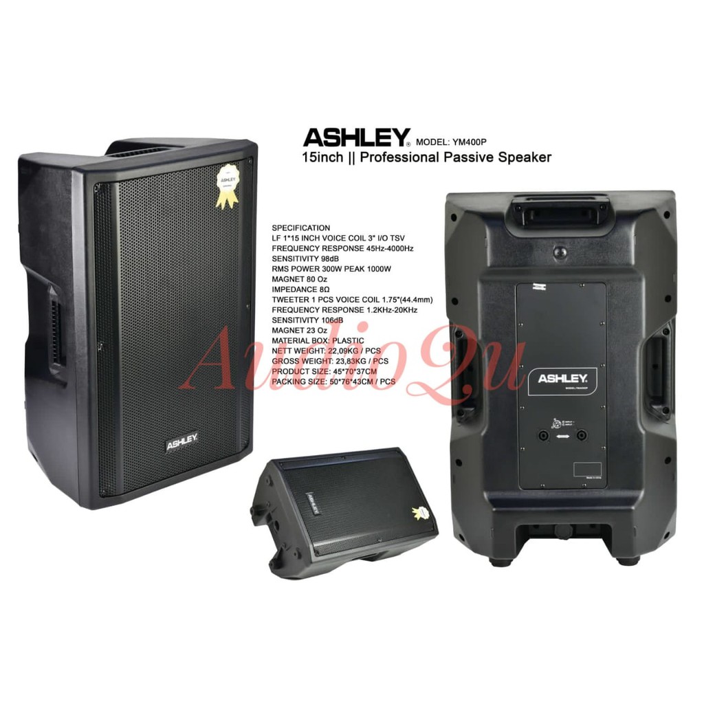 Speaker Pasif Ashley YM400P 15 Inch YM 400P Original Ashley YM 400 P