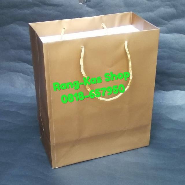 

Paper bag GOLD polos Mini artkarton isi 12pcs