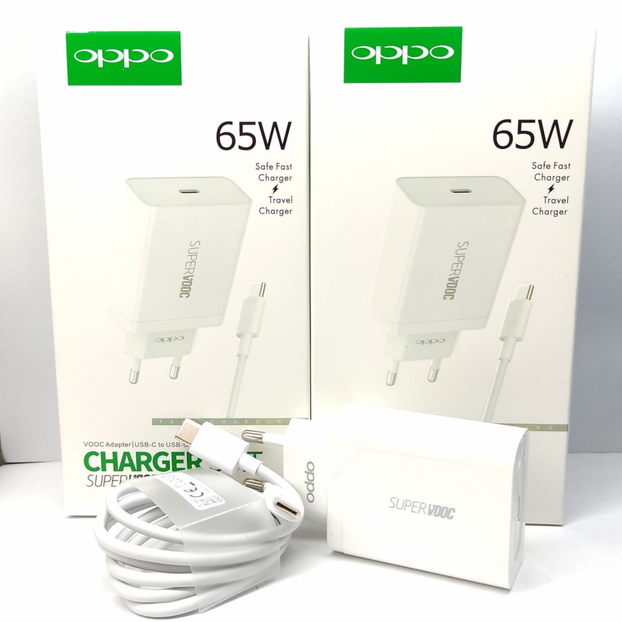 Charger Oppo 65W Usb Type C To C Original Fast Charging A95 A76 Reno 5