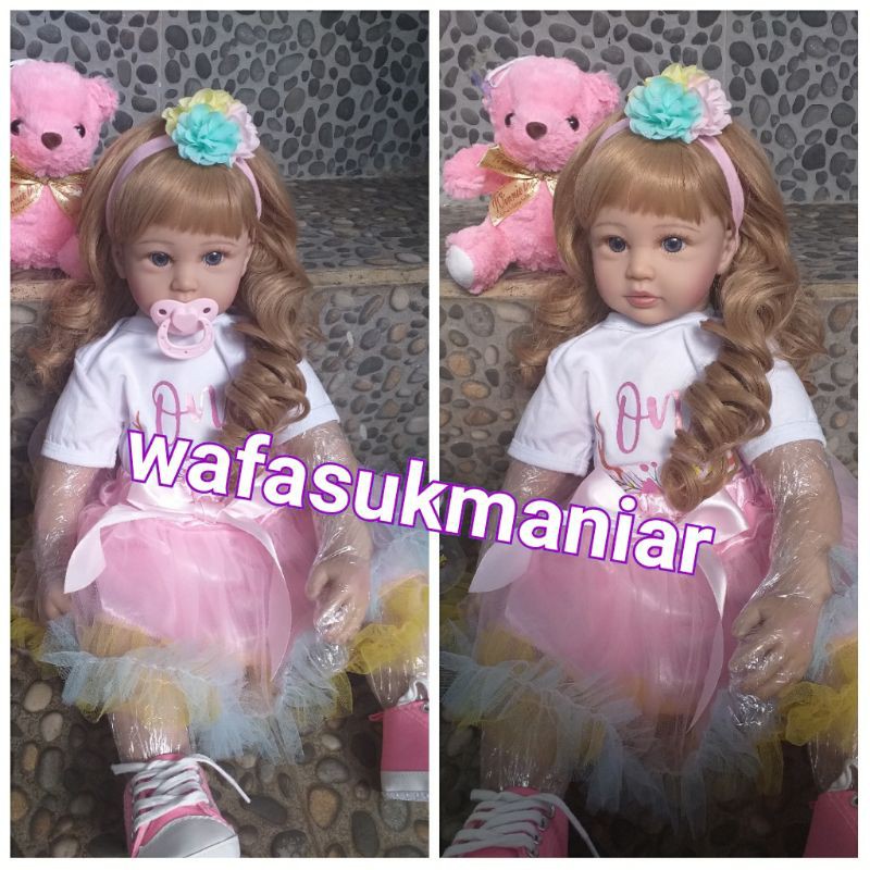 Boneka susan import / reborn baby doll / boneka cantik / baju ulang tahun / boneka princess