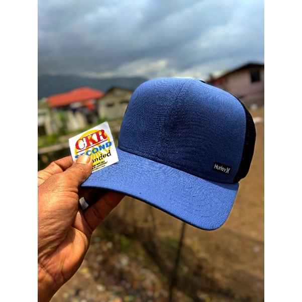 Topi pria original branded trucker NIKE X HURLEY