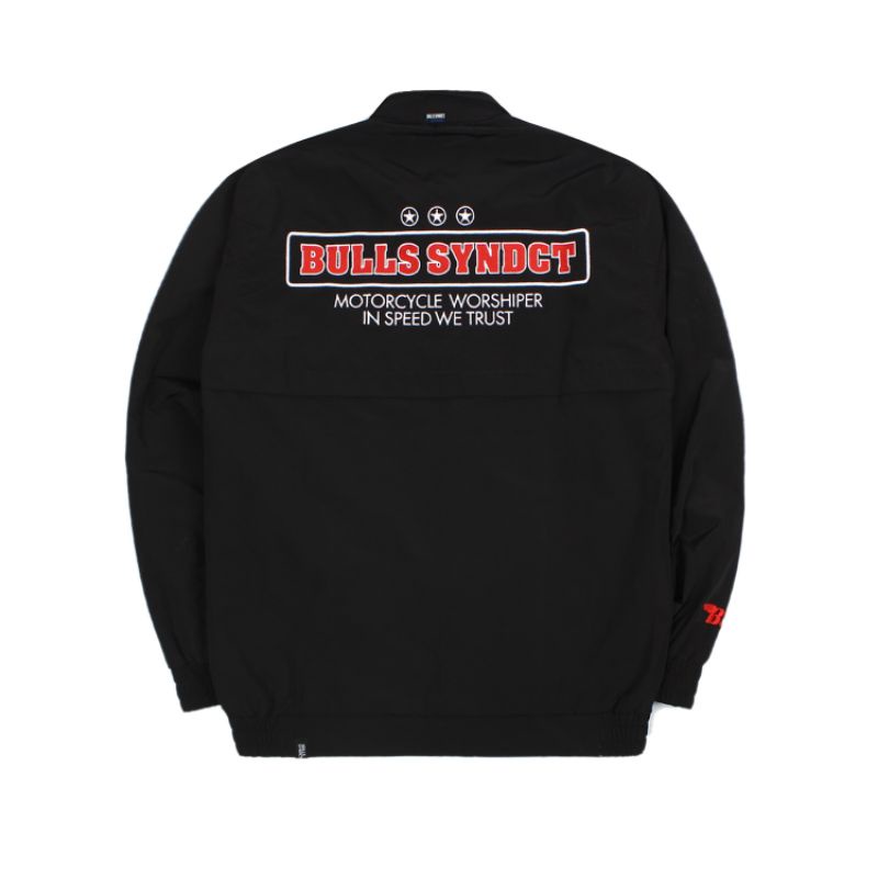 JAKET MOTOR BULLS SYNDICATE NITROS  BLACK