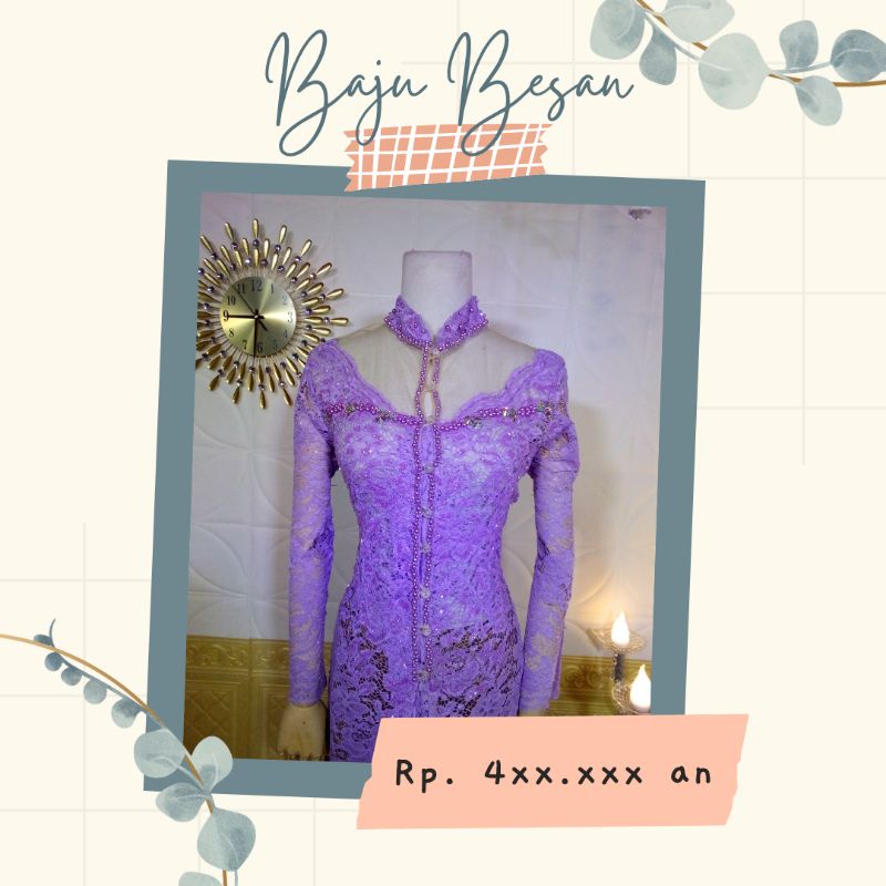 baju besan baju orangtua payet ukuran xl kebaya resepsi // kebaya atasan // kebaya murah
