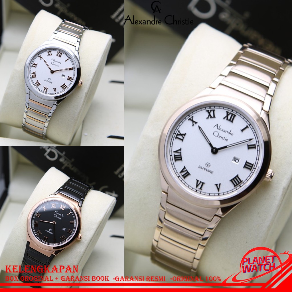 ALEXANDER CHRISTIE WANITA ORIGINAL JAM SAPPHIRE ALEXANDRE CHRISTIE WANITA JAM ALEXANDER CRISTIE 8538