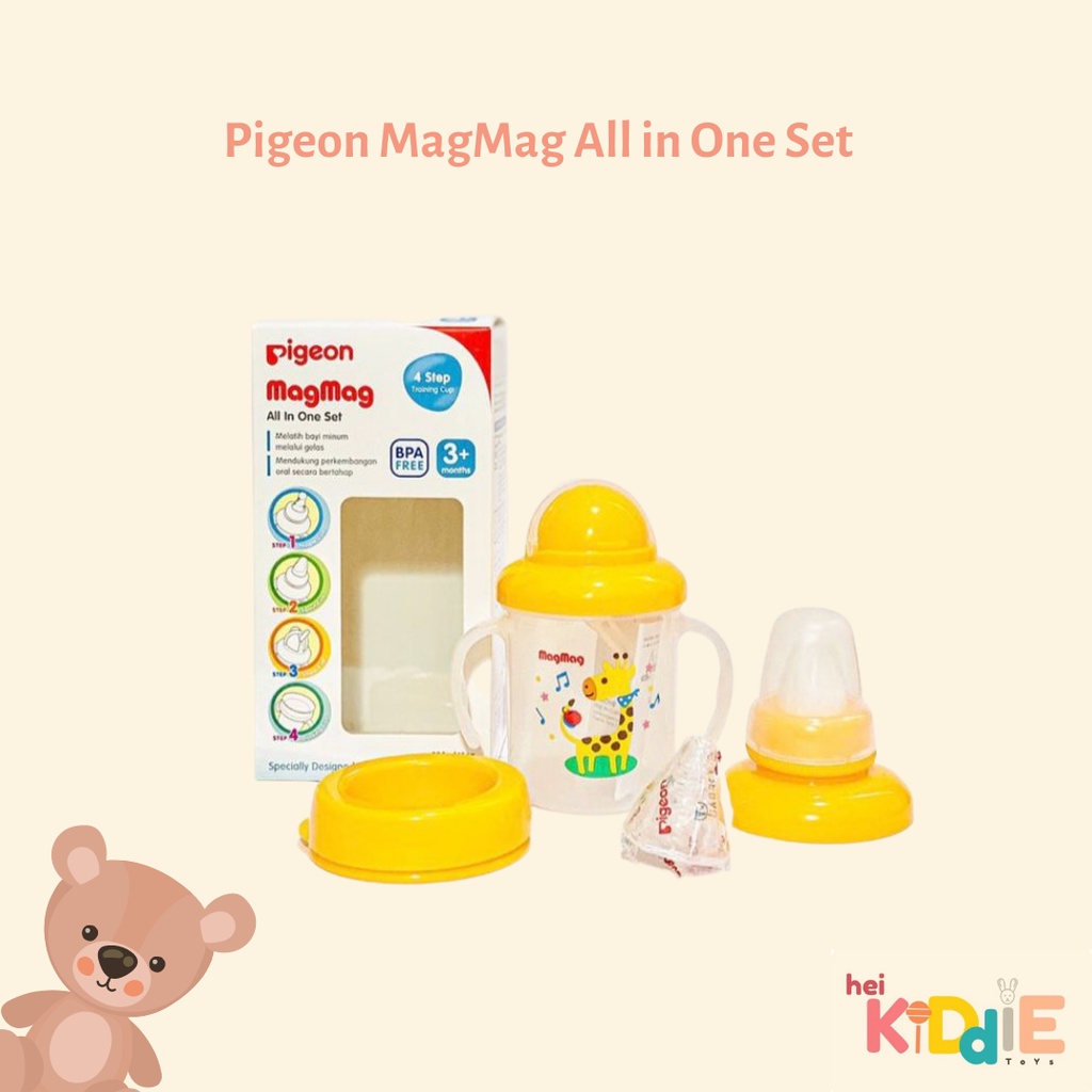 Botol Minum Pigeon Mag Mag All in One Set/ step 1/step 2/step3/step 4