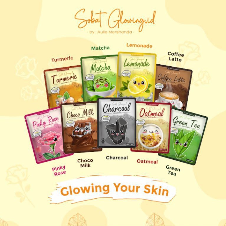(DIST RESMI) MASKER GLOWING ORGANIK 25 gram - SOBAT GLOWING