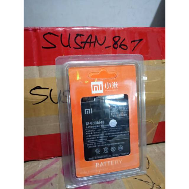 BATERAI BATRE BATTERY  XIAOMI MI NOTE 2 / BM 48 / BATRAI MI NOTE 2 / BM48 ORIGINAL SEGEL FC