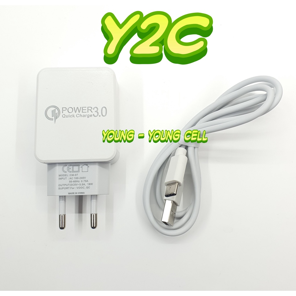 TRAVEL CHARGER CM-07 18 WATT FAST CHARGER VOOC TYPE C XIAOMI SAMSUNG OPPO REALME VIVO