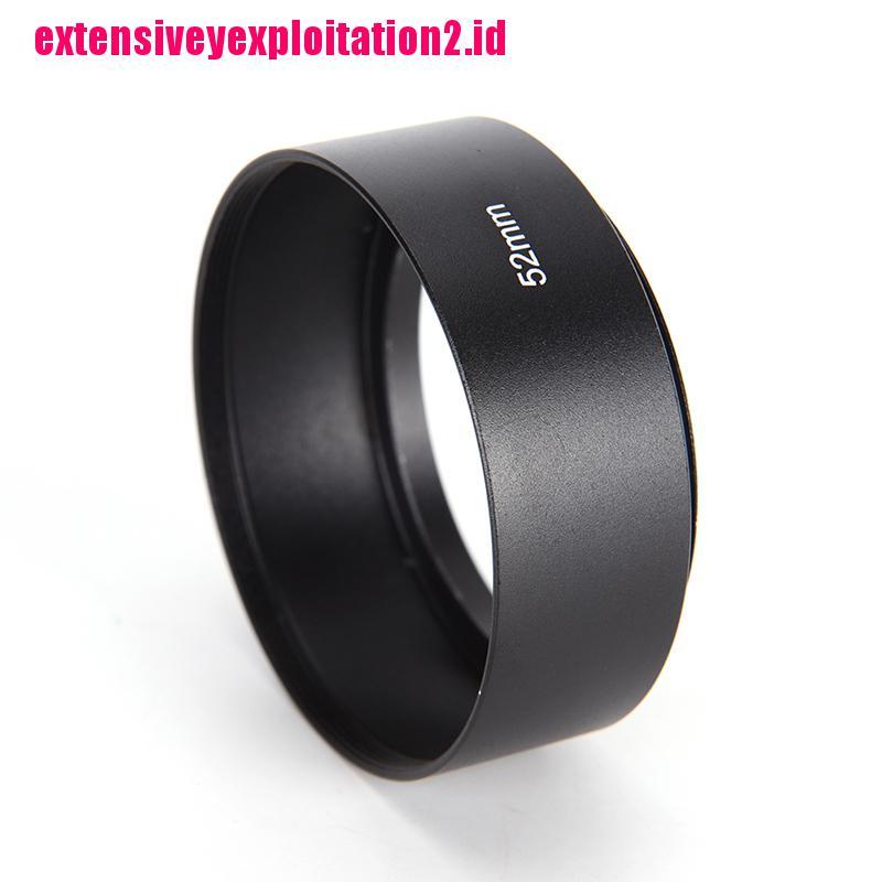 &lt; E2id &amp; &gt; hood Lensa 52mm Bahan Metal alloy Untuk Kamera Canon