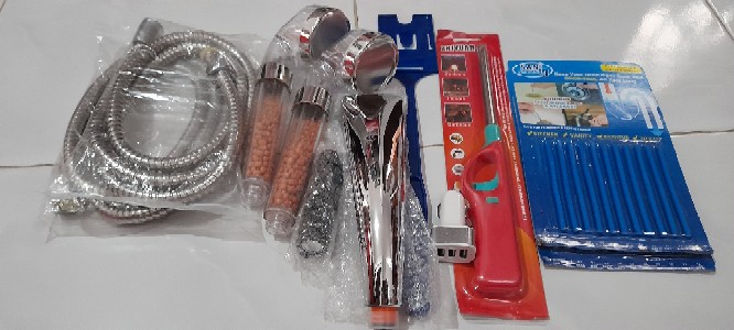 Kepala Shower Filter Aerator 4in1 Mineral Ion Pressure Shower Head Spa Bonus Selang