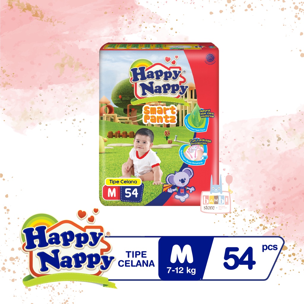 Happy Nappy Smart Pants M54 - Happy Nappy Popok Celana M 54