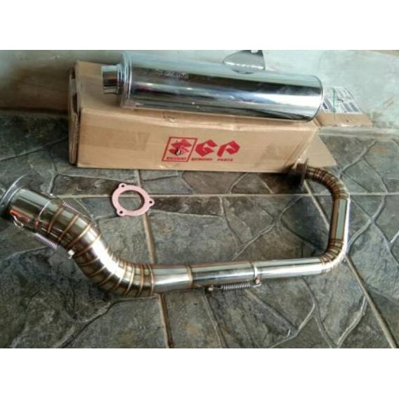 Promo Knalpot satria fu ori ckd lokal pnp FU.VIXION.SONIC.CB150R.LEHER FULL CACING