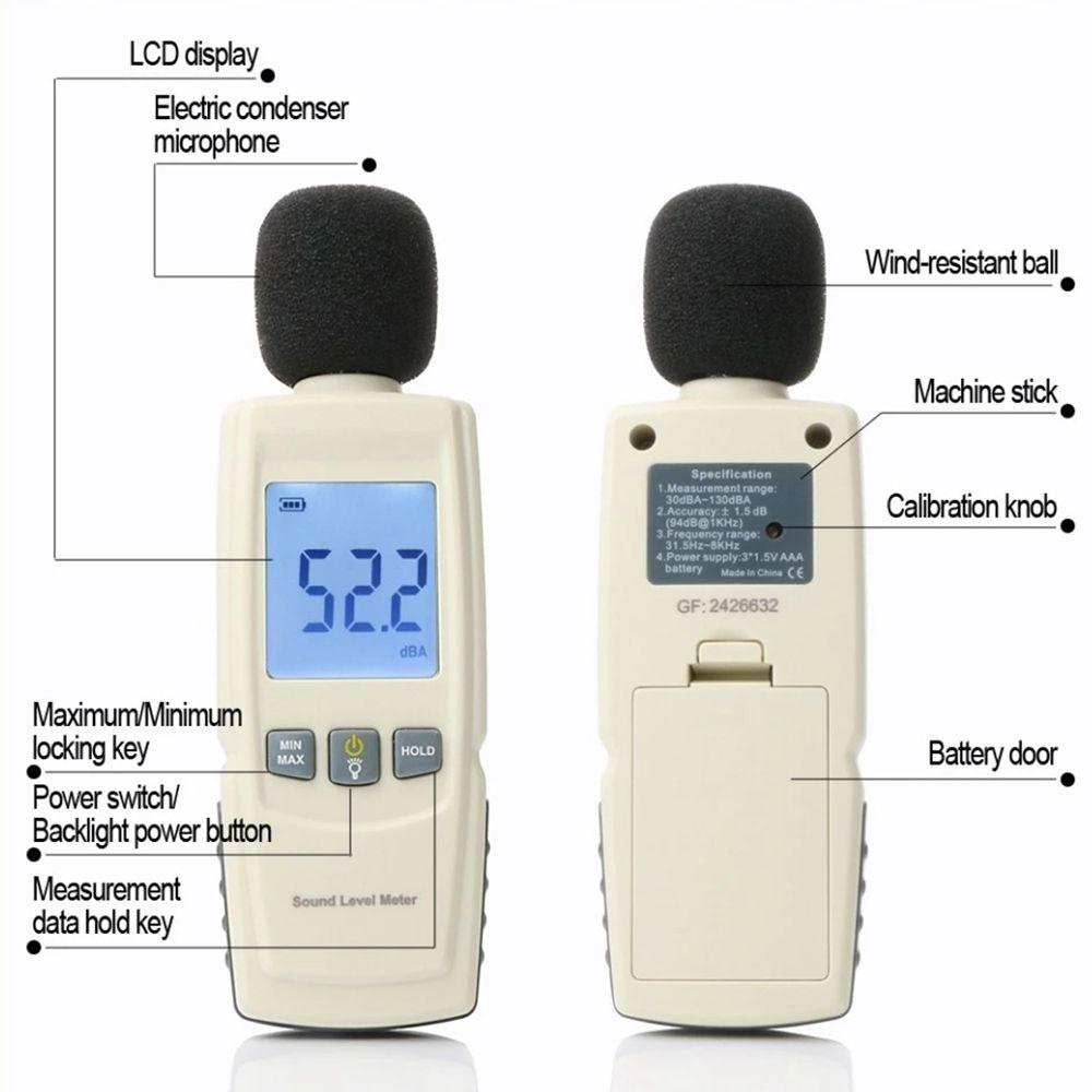 POPULAR Populer Sound level meter GM1352 Digital Display Diagnostik-Alat Desibel meter logger