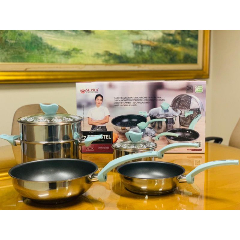 Panci set 7pcs chef renata pastel SUPRA