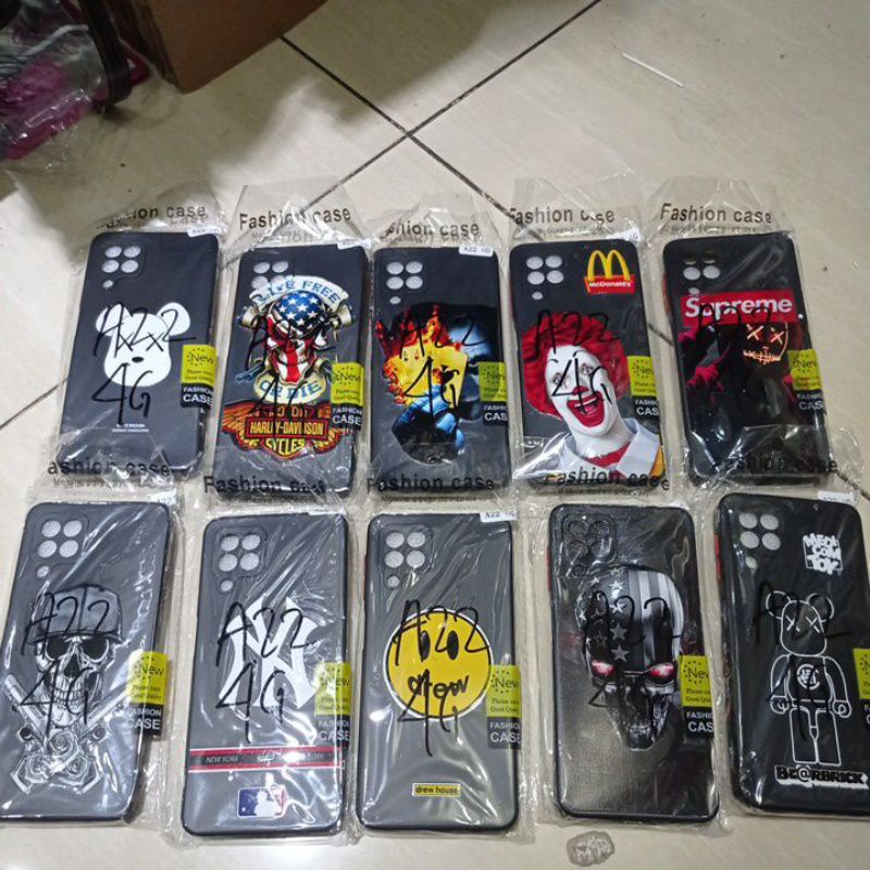 Softcase silikon case gambar motif samsung a22(4g) /m32/m22