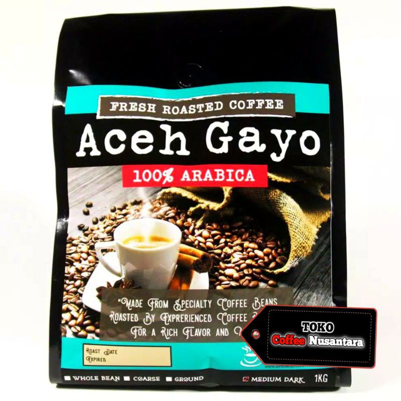 

Kopi Arabika 1 KG Aceh Gayo - Bubuk / Biji - Premium Arabica Coffee