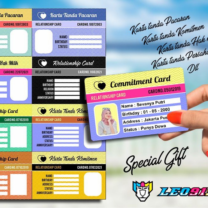 

BEST PRODUCT!!! Kartu tanda komitmen pacaran hak milik id card kekinian lucu unik keren gaul remaja dewasa custom warna dan desain suka suka produksi langsung - PEMBUATAN KARTU TANDA KOMITMEN PACARAN Lila Jaya Magelang