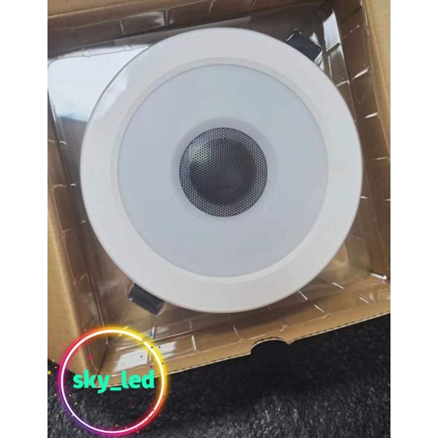 DOWNLIGHT LED 12W PUTIH 5IN + SPEAKER / LAMPU DOWNLIGHT 220V / SPEAKER