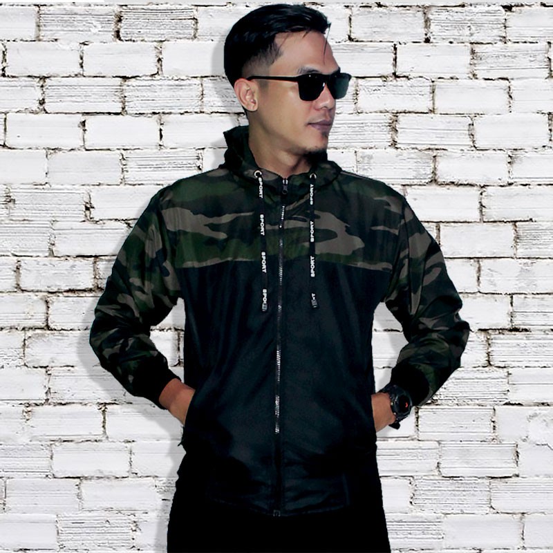 Jaket Parasut Pria Trendy Model Kekinian Murah 2021