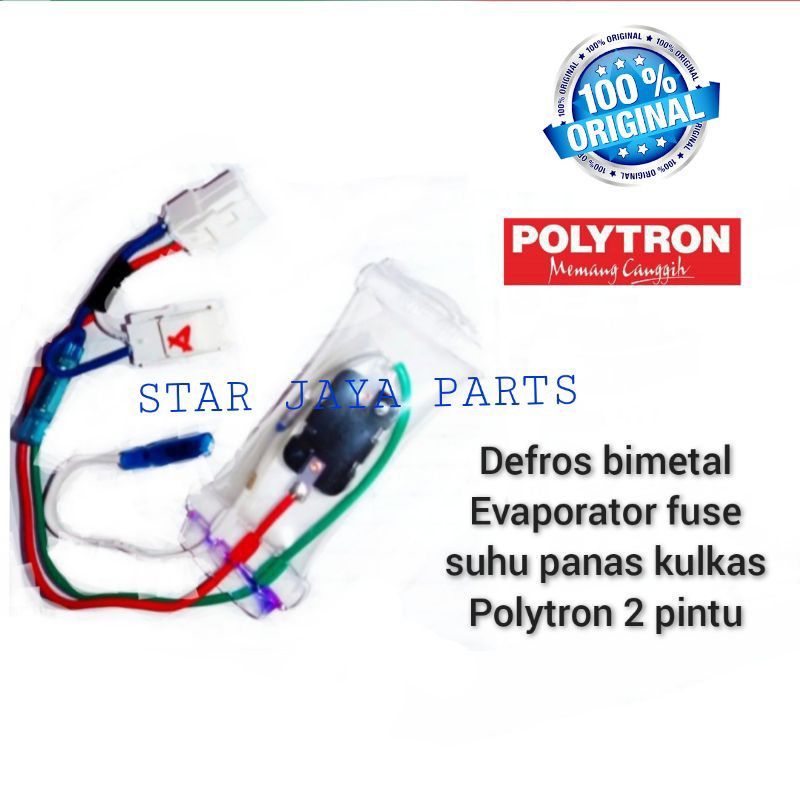 defrost bimetal kulkas polytron KSD1A original