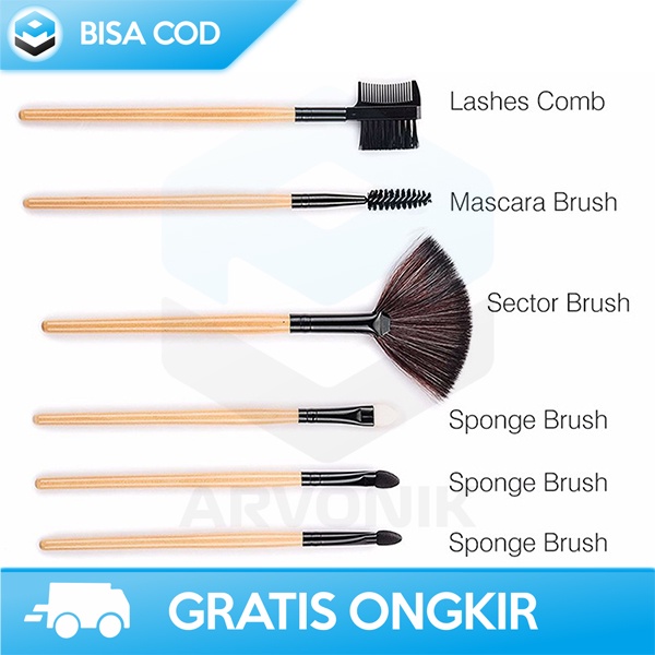 PAKET LENGKAP 32 SET KUAS BRUSH MAKE UP WITH BOX BY BIUTTE.CO ORIGINAL