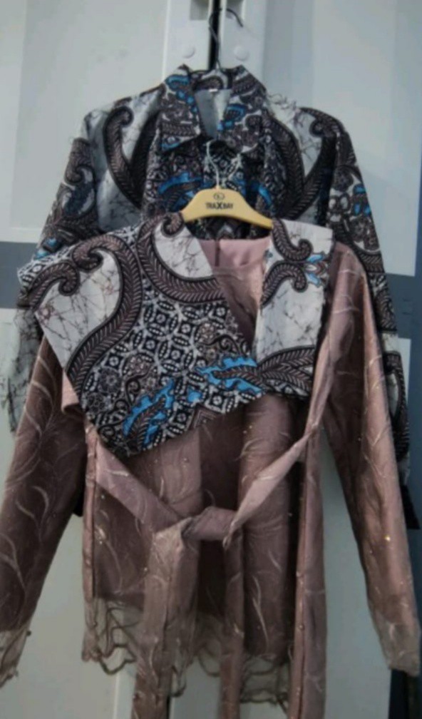 Baju Couple Brokat / Baju Kondangan / Baju Tunangan