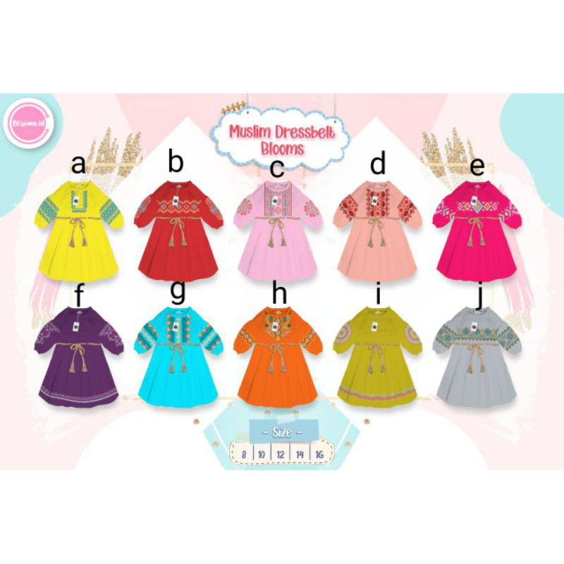 gamis blooms id anak
