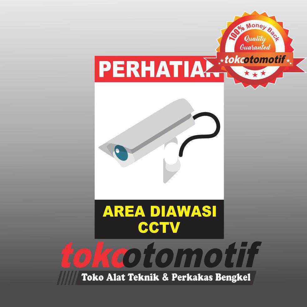 

Sticker Safety Sign K3 Area Diawasi CCTV Original