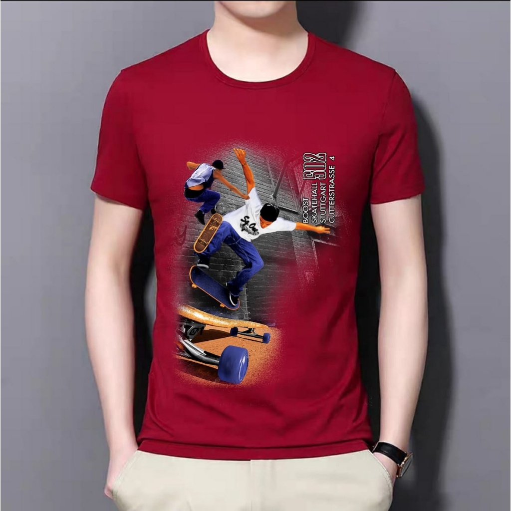 COD / POLILE / Kaos Oblong SKATEHALL / kaos cowok / kaos santai / baju keren