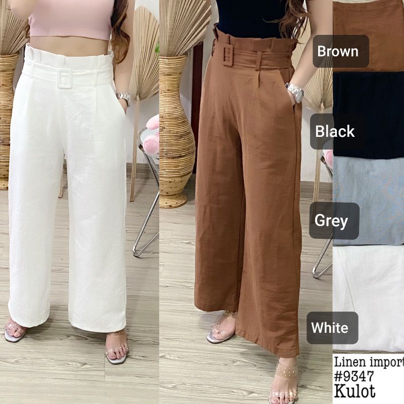 CELANA KULOT RAMI/LINEN 9347
