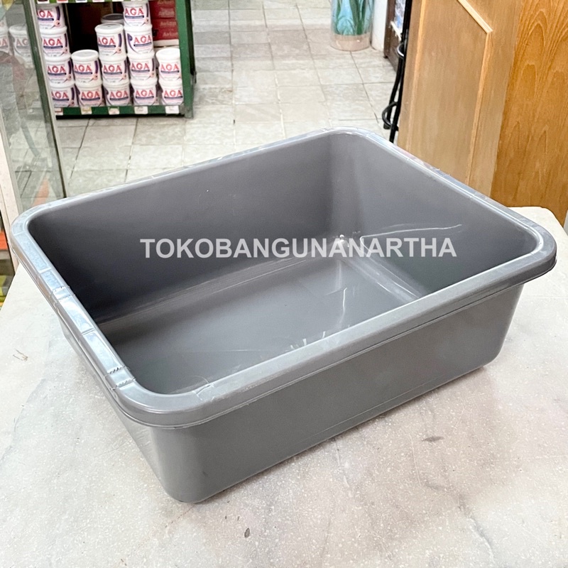 Jual Bak Cat Baskom Wadah Air Plastik Abu Grey Estetik Aesthetic 31 X 38 X 13 Cm Shopee 2204