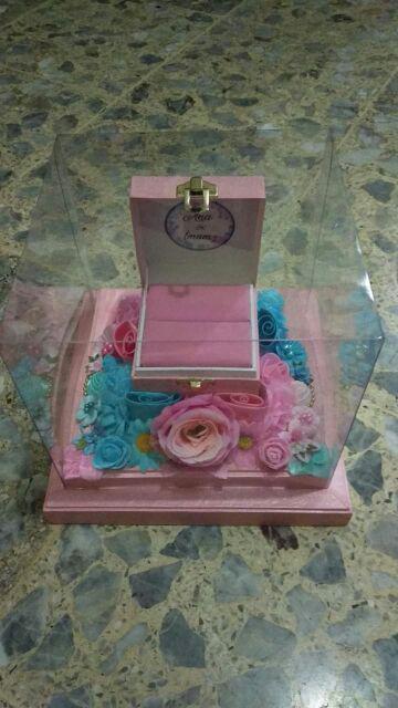 Box Cincin/ Box Perhiasan/ Kotak Lamaran/ Kotak Hantaran/ Box Cincin Pink