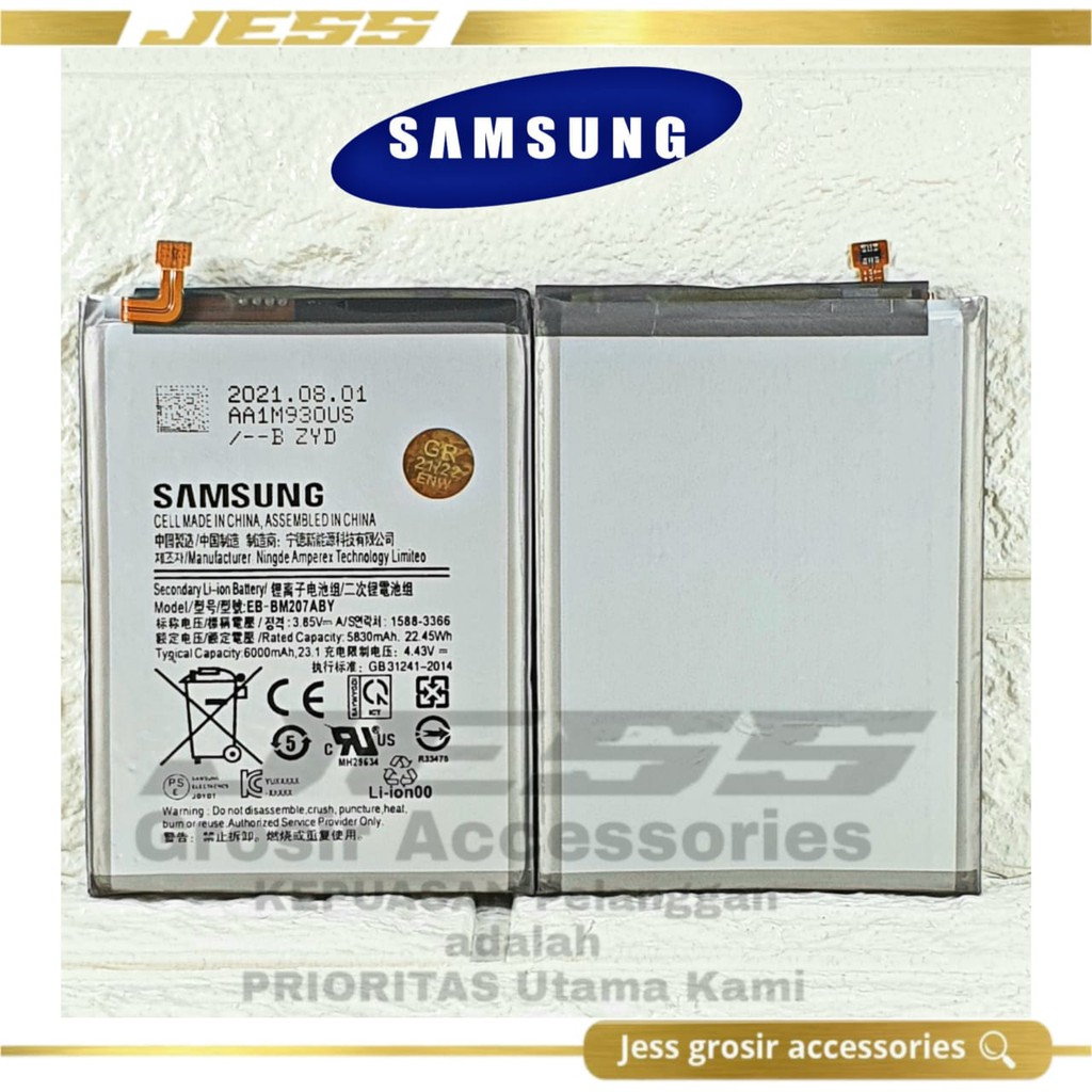 Baterai Battery Original Samsung EB-BM207ABY For Type Galaxy m31 M315 SM-M315F GALAXY M21 - M215 - SM-M215F GALAXY M30s - M307 - SM-M307F GALAXY M31s - M317 - SM-M317F