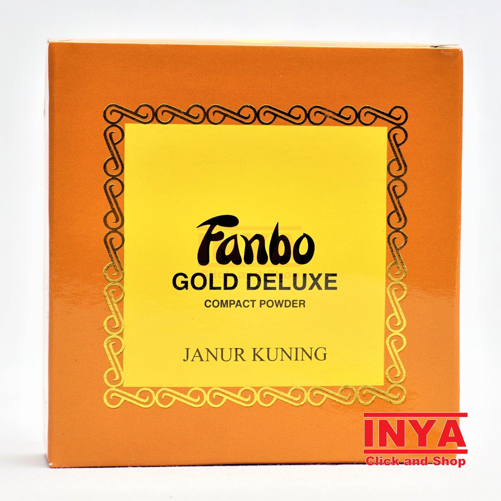 FANBO GOLD DELUXE 4 JANUR KUNING COMPACT POWDER 20gr - BEDAK PADAT