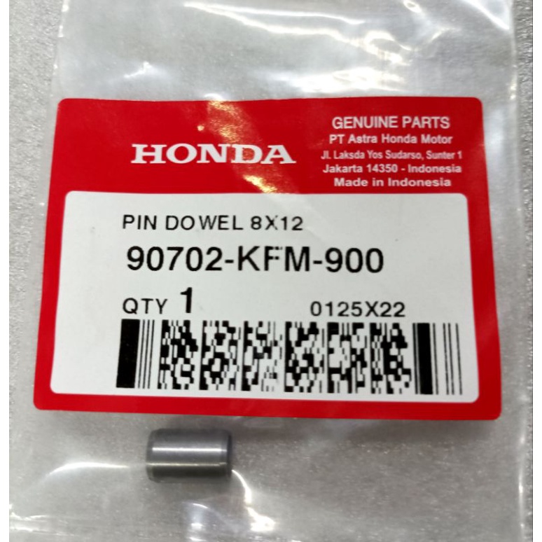 Pin Dowel 8x12 Bos Cylinder Blok Ori Honda 90702KFM900