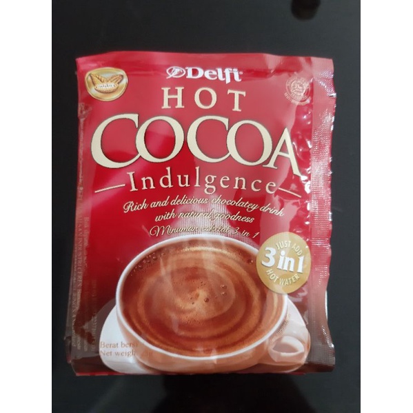 

Delfi Hot Cocoa Indulgence 3in1 Sachet 25 g minuman coklat