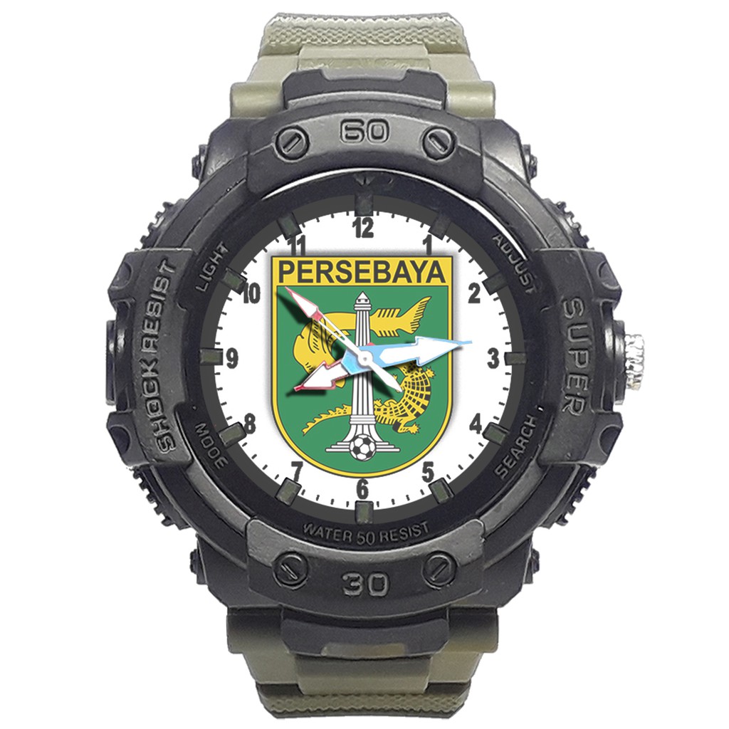 Jam Tangan  PERSEBAYA MOTIF 2 Bagus