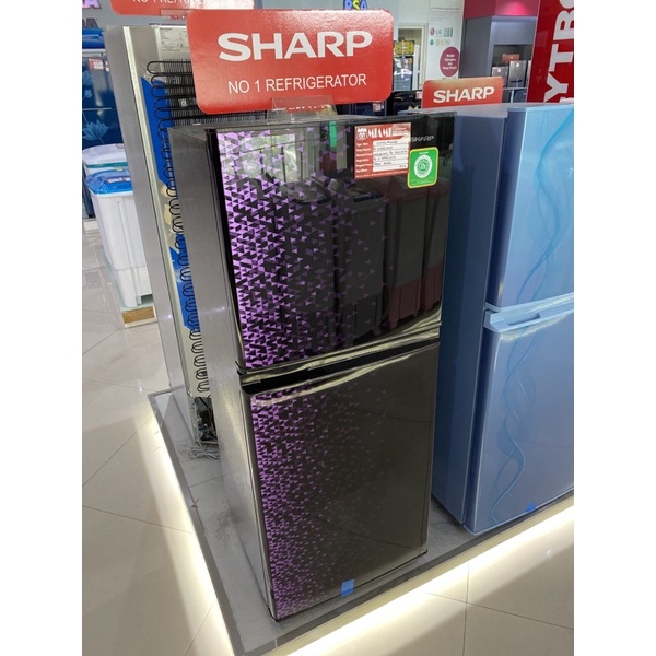 Lemari Es Sharp 205 Liter SJ236MG / Kulkas Sharp 2 Pintu SJ236MGGR / SJ236MGGB