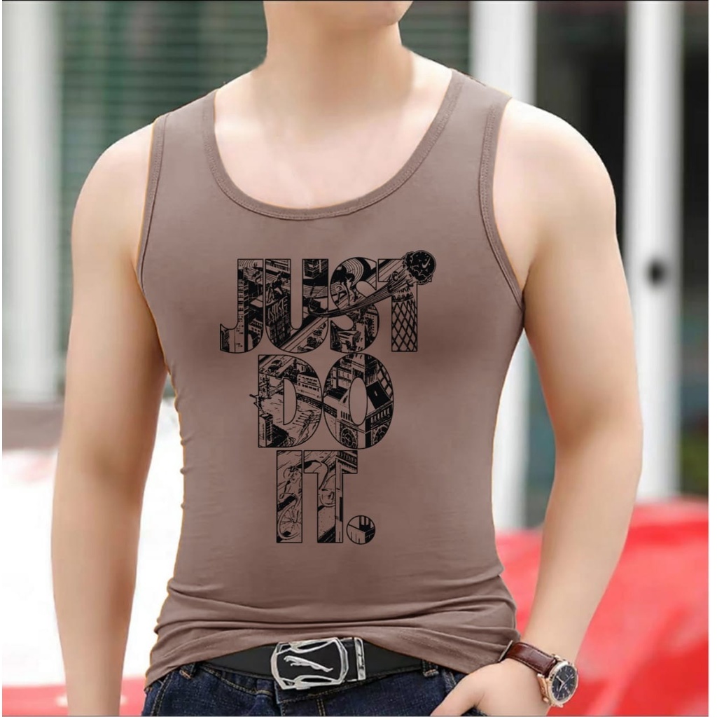 Bisa COD / Asgard777 - Singlet JUST / singlet keren / singlet cowok / kaos santai