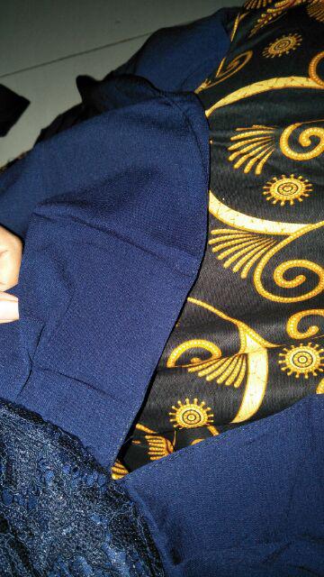 Couple Batik Maxi Dress Gamis Brokat Anami Sarwendah Bidara 074