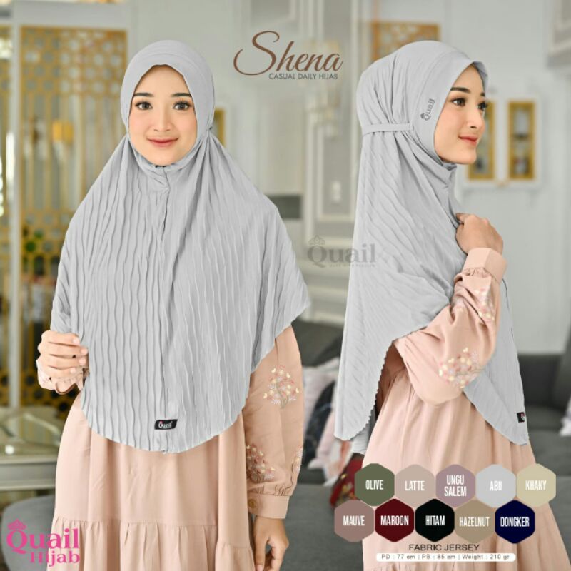 Hijab Instan Shena Casual Daily Original Quail / Style Hijab / Model Hijab Terbaru