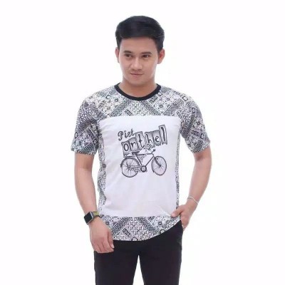 Batik Pria Lengan Pendek, Motif Banyak, Kaos Wayang, Kaos Jogja, Kaos Batik,kaos Full Print