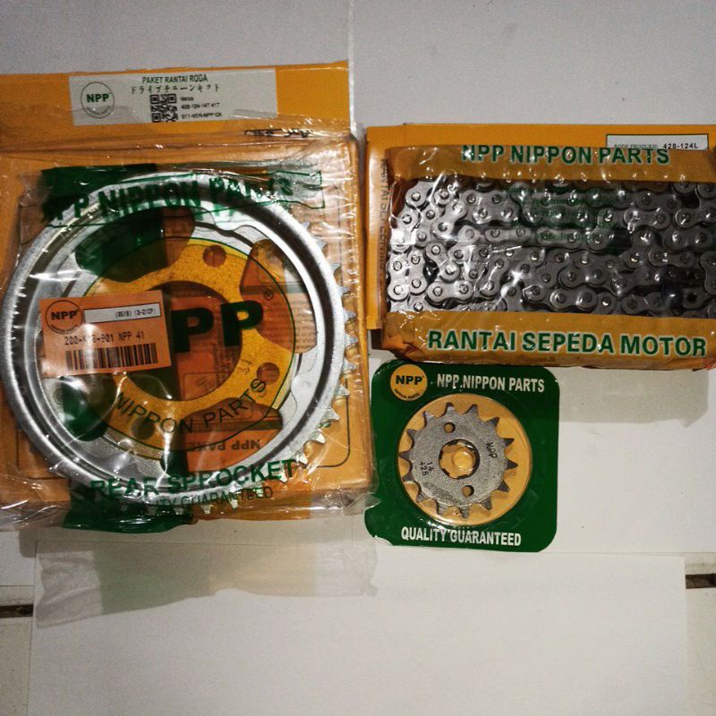 Jual Gearset verza/Cb150 old lubang 4/rantai motor set NPP Indonesia