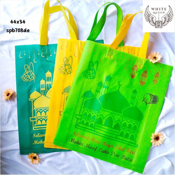 

Tas Spoundbond Lebaran Goodie Bag untuk Souvenir (Isi 12) Uk 44x34 cm