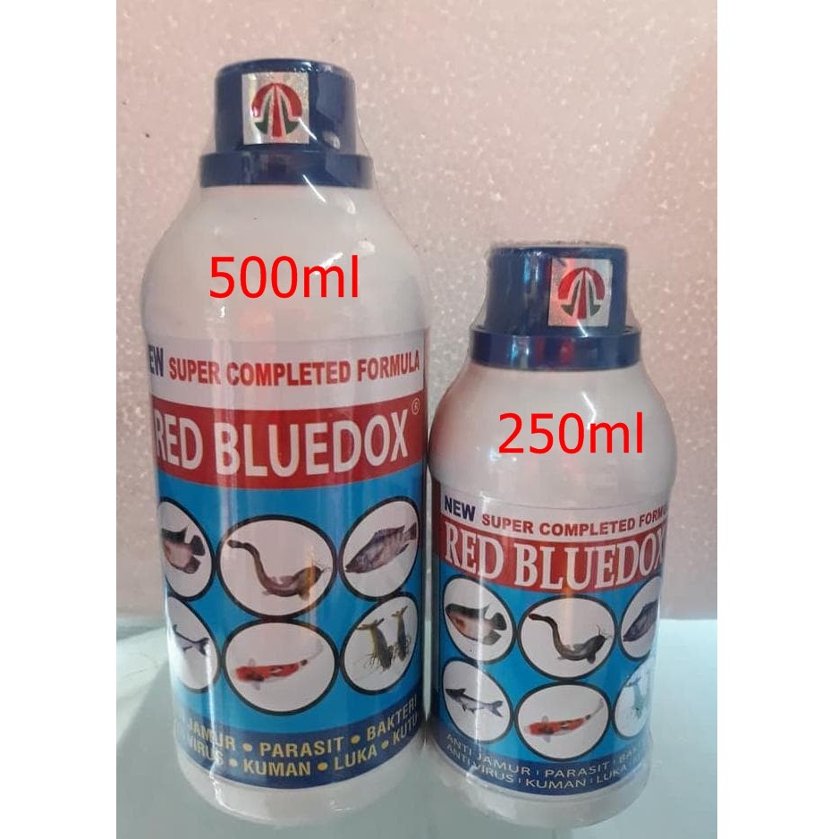 RED BLUEDOX 500ml Obat Ikan Anti Jamur Parasit Bakteri Kuman Dan Luka