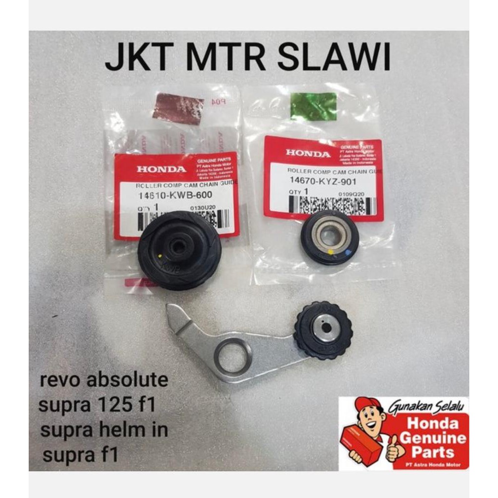 roll keteng kecil besar roller comp cam chain guide arm comp cam chain tensioner supra revo 1 set